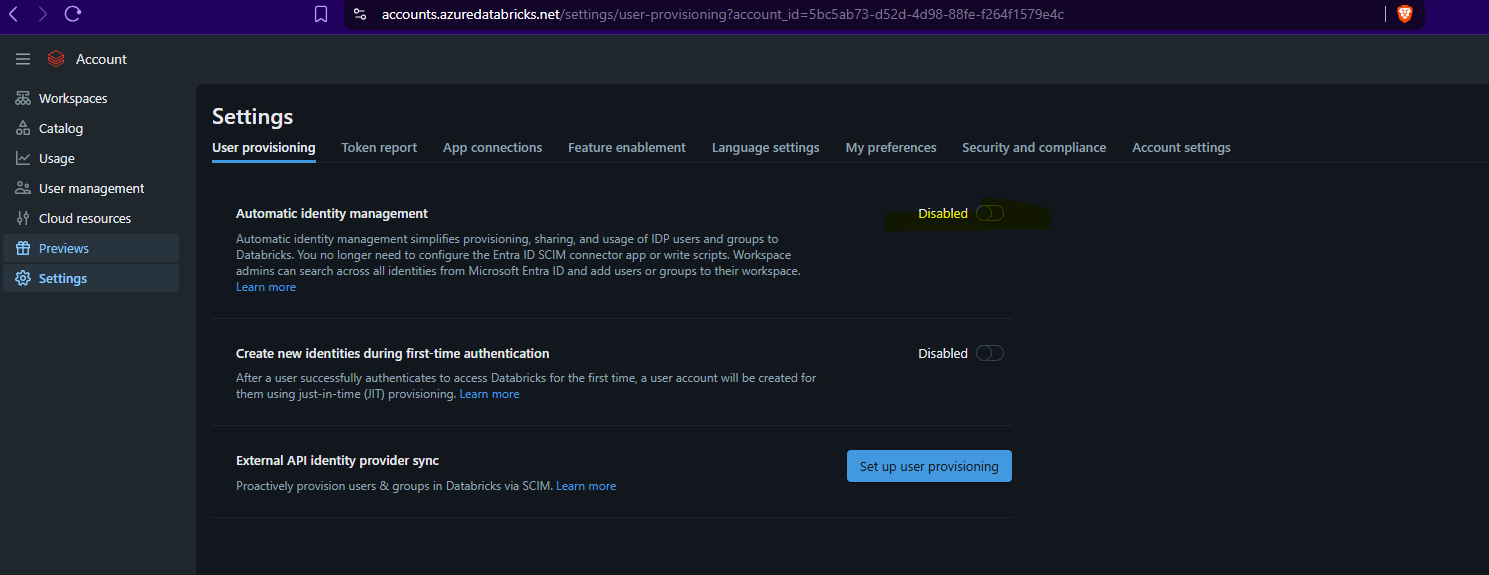 Identity management / SCIM