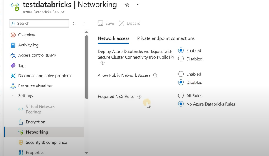Workspace initial state